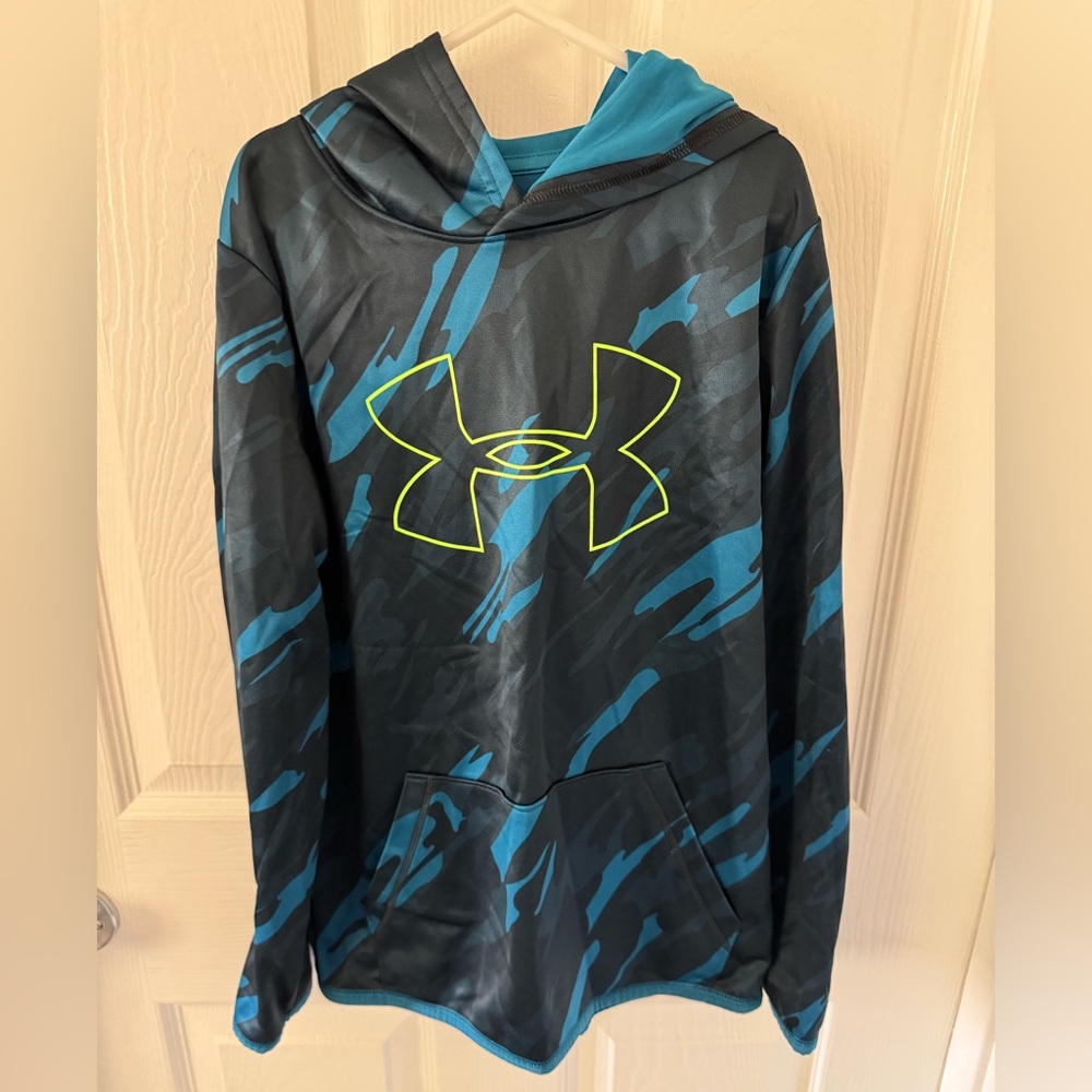 Under Armour Blue Camo Kids Hoodie